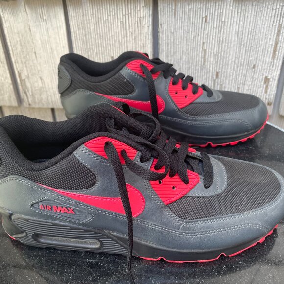 Nike Air Max 90 Womans Size 9 Anthracite Red 325213-020 - Picture 4 of 8